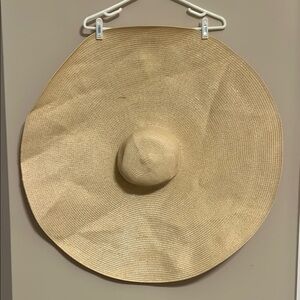 Wide Brim Tan Sun Hat